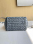 Bottega Veneta Mini Cabat 709464 Intreccio lambskin leather gray