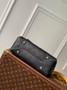 Louis Vuitton Hand It All PM Bag, M28417 Black Mahina calfskin - Default Title - View 5
