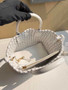 Bottega Veneta Mini Cabat 709464 White Intreccio lambskin leather