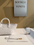 Bottega Veneta Mini Cabat 709464 White Intreccio lambskin leather