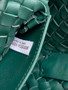 Bottega Veneta Mini Cabat 709464 dark green Intreccio lambskin leather