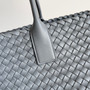 Bottega Veneta Large Cabat Bag 608811 Lambskin leather Gray