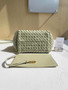 Bottega Veneta Mini Cabat 709464 Army green Intreccio lambskin leather