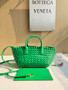 Bottega Veneta Mini Cabat 709464 green Intreccio lambskin leather