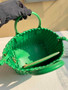Bottega Veneta Mini Cabat 709464 green Intreccio lambskin leather