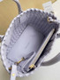 Bottega Veneta Mini Cabat 709464 Intreccio lambskin leather light purple