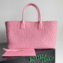 Bottega Veneta Large Cabat Bag 608811 Pink Lambskin leather