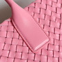 Bottega Veneta Large Cabat Bag 608811 Pink Lambskin leather