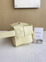 Bottega Veneta Small Brick Cassette 729166 Lambskin Light Yellow