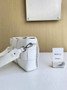Bottega Veneta Cassette With Versatile Strap 741777 Calfskin White
