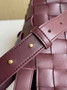 Bottega Veneta Bowling Cassette Bag 730327 Lambskin Wine Red