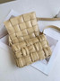 Bottega Veneta Small Cassette Bag 736253 Calfskin Apricot