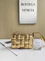 Bottega Veneta Small Cassette Bag 736253 Calfskin Gold