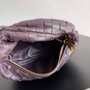 Bottega Veneta Mini Jodie top handle bag 651876 Lambskin dark Purple