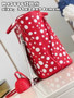 Louis Vuitton M46422 LV x YK Neverfull MM Bag Monogram Red