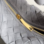 Bottega Veneta Mini Jodie top handle bag 651876 Suede Gray