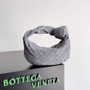 Bottega Veneta Mini Jodie top handle bag 651876 Suede Gray