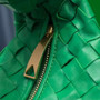 Bottega Veneta Mini Jodie top handle bag 651876 Green Lambskin
