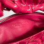 Bottega Veneta Mini Jodie top handle bag 651876 Plum skin leather