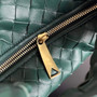 Bottega Veneta Mini Jodie top handle bag 651876 Lamb skin Dark Green