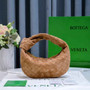 Bottega Veneta Mini Jodie top handle bag 651876 Suede Brown