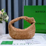 Bottega Veneta Mini Jodie top handle bag 651876 Suede Brown