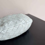 Bottega Veneta Mini Jodie top handle bag 651876 Lambskin Light Blue