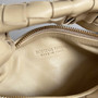Bottega Veneta Mini Jodie top handle bag 651876 Lamb skin Beige