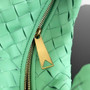 Bottega Veneta Mini Jodie top handle bag 651876 Lambskin Light Green
