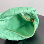Bottega Veneta Mini Jodie top handle bag 651876 Lambskin Light Green