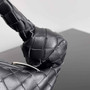 Bottega Veneta Mini Jodie top handle bag 651876 Lamb skin Black