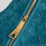 Bottega Veneta Mini Jodie top handle bag 651876 Suede Blue