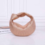 Bottega Veneta Mini Jodie bag 731400 strass-embellished mesh Rose Gold