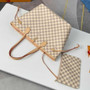 Louis Vuitton Neverfull MM Bag N41605 Damier Azur Canvas Pink - Default Title - View 5