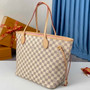 Louis Vuitton Neverfull MM Bag N41605 Damier Azur Canvas Pink - Default Title - View 2