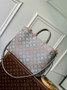 Louis Vuitton Bella Tote M23395 Gray Mahina Calfskin