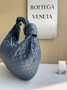 Bottega Veneta Small Jodie Bag 600261 Calfskin Navy Blue
