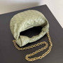 Bottega Veneta Mini Jodie top handle bag 709562 Calfskin Light Green