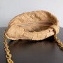 Bottega Veneta Mini Jodie top handle bag 709562 Calfskin Dark Beige