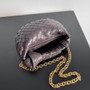 Bottega Veneta Mini Jodie top handle bag 709562 Calfskin Dark Purple
