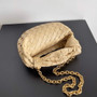 Bottega Veneta Mini Jodie top handle bag 709562 Calfskin Beige