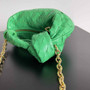 Bottega Veneta Mini Jodie top handle bag 709562 Calfskin Green