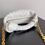 Bottega Veneta Mini Jodie top handle bag 709562 Calfskin White