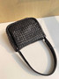 Bottega Veneta Small Cobble Shoulder Bag 709418 Lambskin Black