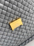 Bottega Veneta Small Cobble Shoulder Bag 709418 Lambskin Gray