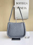 Bottega Veneta Small Cobble Shoulder Bag 709418 Lambskin Gray