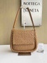 Bottega Veneta Small Cobble Shoulder Bag 709418 Lambskin Caramel