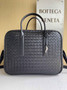 Bottega Veneta Getaway Medium Weekender 766372 Calfskin Black