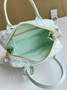 Bottega Veneta Small Getaway 776736 Calfskin Light Green