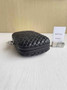 Bottega Veneta Knot Black Silver Calfskin 717622